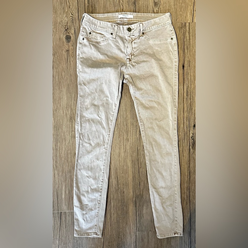 Fidelity tan pants / jeans with stretch 29